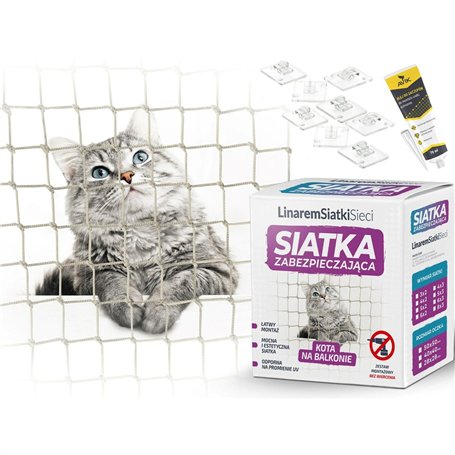 Filet de sécurité Linarem Beige Polyéthylène