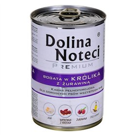 Aliments secs pour Chiens DNP Sp. z o.o. Dolina Noteci Dog 400 g Rabbit/żurawina Can / 24