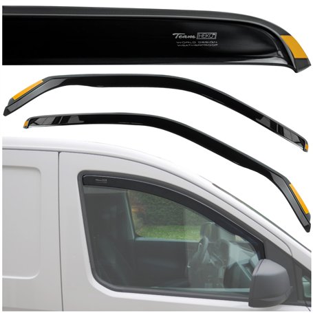 HEKO - Compatibles avec Peugeot Expert 2007-2015 Déflecteurs de Vitres Latérales ; Déflecteurs Latéraux ; Avant ; Deux Pièces ;