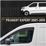 HEKO - Compatibles avec Peugeot Expert 2007-2015 Déflecteurs de Vitres Latérales ; Déflecteurs Latéraux ; Avant ; Deux Pièces ; 