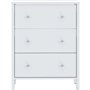 Meuble sous lavabo - Blanc - 3 tiroirs - L64 x P40 x H83 cm - IPSARION