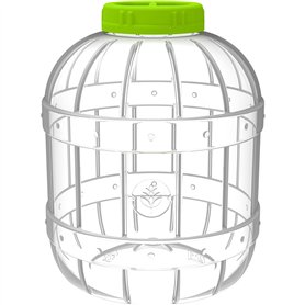 Browin 602020 Bocal multifonction en PET anti-éclats avec bouchon à vis 10 l – Pour produits de conserve