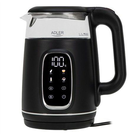Bouilloire Adler AD 1305bs Noir Argenté 2200 W 1