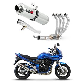 DOMINATOR Ligne complète d'échappement Collecteur Silencieux ST compatible avec GSF 650 BANDIT N/S 2005-2006