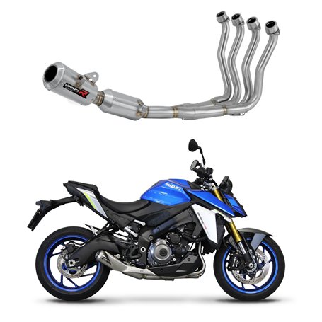 DOMINATOR Ligne complète d'échappement Collecteur Silencieux GPS compatible avec GSX - S 1000/1000 GT / 950 2021-2023