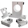TsoLay 2 Pièces de Tige de Serrage de Rail de Mouvement Linéaire, Support de Guidage de Rail, Support d'arbre, Support D'Accoupl