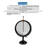 Junterone Electroscope à Pointeur Expérience Électrostatique Électromètre pour Mesurer la Différence de Potentiel Entre Deux Ban