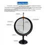 Junterone Electroscope à Pointeur Expérience Électrostatique Électromètre pour Mesurer la Différence de Potentiel Entre Deux Ban