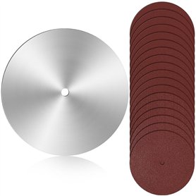 TsoLay Disque de Ponçage de 10 Po pour Scie à Table Disque de Ponçage D'Étalonnage D'Arbre de 5/8 Po Lame D'Équilibrage 18 Papie