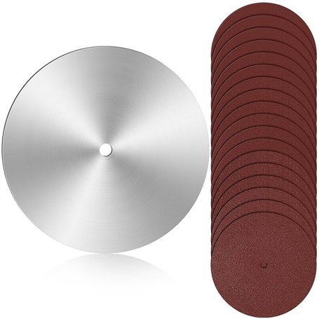 TsoLay Disque de Ponçage de 10 Po pour Scie à Table Disque de Ponçage D'Étalonnage D'Arbre de 5/8 Po Lame D'Équilibrage 18 Papie