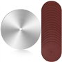 TsoLay Disque de Ponçage de 10 Po pour Scie à Table Disque de Ponçage D'Étalonnage D'Arbre de 5/8 Po Lame D'Équilibrage 18 Papie