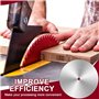 TsoLay Disque de Ponçage de 10 Po pour Scie à Table Disque de Ponçage D'Étalonnage D'Arbre de 5/8 Po Lame D'Équilibrage 18 Papie