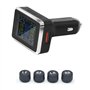 Uxsjakjsd Détecteur de Pression des Pneus Mini Portable Monitor de Pression des Pneus à Quatre Roues à Installation Non Destruct