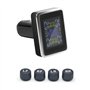 Uxsjakjsd Détecteur de Pression des Pneus Mini Portable Monitor de Pression des Pneus à Quatre Roues à Installation Non Destruct