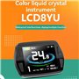 yasoe KT-8YU KT Compteur de Vélo Électrique avec Écran LCD Couleur 24 V 36 V 48 V, Connexion Étanche, Affichage Intelligent pour