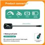yasoe KT-8YU KT Compteur de Vélo Électrique avec Écran LCD Couleur 24 V 36 V 48 V, Connexion Étanche, Affichage Intelligent pour