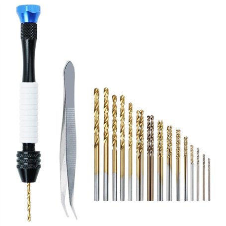 Sliccoom Pince de Perceuse à Main Forets Forets avec des Forfaits de Forage (0