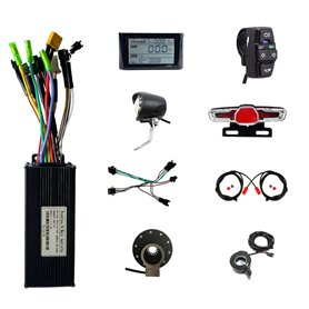 Junterone pour 750W-1000W Kit de Contrôleur de Moteur de Vélo Électrique avec Écran LCD S900 Commutateur de Rotation de E-Bike L