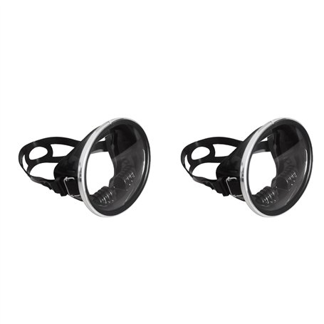 Gvvsjgdbis 2X Masque D'ApnéE Anti-BuéE et ÉTanche de Style RéTro - PlongéE sous-Marine PêChe Lunettes de Natation ÉQuipement de