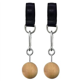 Kioball Poignée en Bois Pull Up Ball Grip Renforcement des Doigts Exerciseur Bras Force Musculaire Entraînement Escalade Fitness