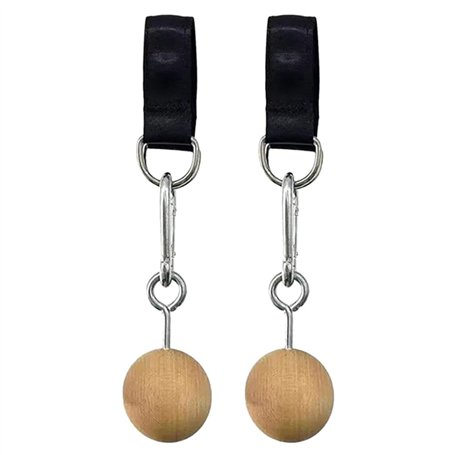 Kioball Poignée en Bois Pull Up Ball Grip Renforcement des Doigts Exerciseur Bras Force Musculaire Entraînement Escalade Fitness