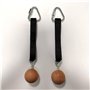 Kioball Poignée en Bois Pull Up Ball Grip Renforcement des Doigts Exerciseur Bras Force Musculaire Entraînement Escalade Fitness