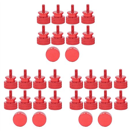 Plawee 30 PièCes/Lot UNC6-32 M3.5 Vis à Main pour Support GPU PSU BoîTier D'Ordinateur Vis du Panneau LatéRal PC Assembler Water