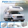 Sirxlevcy Camping-Car Voiture Push Lock RV Caravane Bateau Armoire Serrures PoignéE Maison Tiroir Loquet Bouton Serrures Meubles