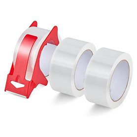 JUJNE Lot de 3 rouleaux de d'emballage transparent