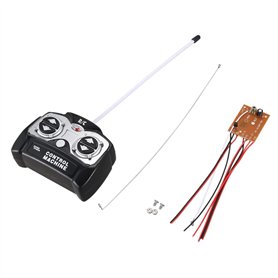 Steowsey 5CH 27Mhz Carte de RéCepteur du ContrôLeur à Distance + TéLéCommande pour SystèMe de Radio Jouet pour Wagon-Citerne RC