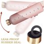 Cpolebev Bouteille d'eau 1L avec Marqueur de Temps 32 OZ Motivational RéUtilisable Fitness Sports ÉTanche Bouteille en Plastique
