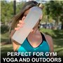 Cpolebev Bouteille d'eau 1L avec Marqueur de Temps 32 OZ Motivational RéUtilisable Fitness Sports ÉTanche Bouteille en Plastique