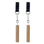 Kznifmk Poignée en Bois Pull Up Ball Grip Renforcement des Doigts Exerciseur Bras Force Musculaire Entraînement Escalade Fitness