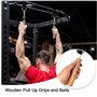 Kznifmk Poignée en Bois Pull Up Ball Grip Renforcement des Doigts Exerciseur Bras Force Musculaire Entraînement Escalade Fitness