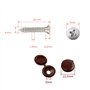Lot de 50 clous d'étanchéité pour bande à picots - 4 x 25 mm - Boutons de montage avec clou - Pour le drainage de construction, 