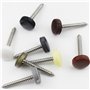 Lot de 50 clous d'étanchéité pour bande à picots - 4 x 25 mm - Boutons de montage avec clou - Pour le drainage de construction, 