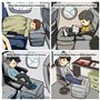 Oreiller de Voyage gonflables Repose-Pieds portatif Coussin Gonflable, pour Le Repos de Pied sur des Avions Parfait pour Voyager