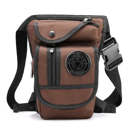 Xieben Nylon Drop Leg Sac pour Hommes Femmes Moto Vélo Hanche Bum Ceinture Taille Fanny Pack Voyage en Plein Air Camping Tactiqu