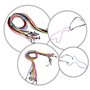 ZARRS Cordon Lunettes,Verres de Cordon 12 pièces Multicolore Chaîne de Lunettes pour Lunettes de Sport de Sport en Plein Air 12 