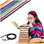 ZARRS Cordon Lunettes,Verres de Cordon 12 pièces Multicolore Chaîne de Lunettes pour Lunettes de Sport de Sport en Plein Air 12 