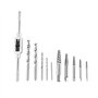 Dissolvant de vis endommagé et Ensemble d'extracteur, 4EVERHOPE 11 pcs/ensemble Forets à extracteur de vis avec une clé de maint