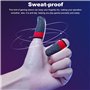 LIXSAZSE 10 paires de manches de jeu mobiles du bout des doigts respirantes anti-dérapantes écran tactile couverture de jeu gant