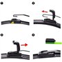 Essuie-Glaces pour pour Yaris pour MK1 MK2 2006 2007 2008 2009 2010 2011 balais d'essuie-Glace Avant de Voiture brosses Accessoi
