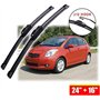 Essuie-Glaces pour pour Yaris pour MK1 MK2 2006 2007 2008 2009 2010 2011 balais d'essuie-Glace Avant de Voiture brosses Accessoi