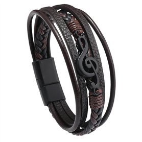 HOPWODE Bracelet Cuir Homme