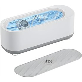 Nettoyeur à ultrasons pour lunettes - Appareil de nettoyage à ultrasons - Bain à ultrasons - 45 000 Hz - Nettoyeur à ultrasons -