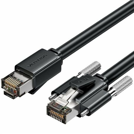 Câble RJ45 Catégorie 6 UTP Rigide Vention IBUBI Noir 3 m