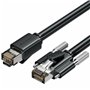 Câble RJ45 Catégorie 6 UTP Rigide Vention IBUBI Noir 3 m