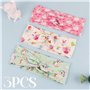 3pcs Bandeaux Large Cheveux Fille Headband Serre Tête Élastique Licorne Cygne Coeur Fée Papillon Dessin Animé Blanc Vert Rose Ba