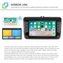 Bluetooth Autoradio 2 Din 7 "Lecteur multimédia multimédia pour Voiture Android 8.1 Auto Radio de Navigation stéréo pour WiFi GP